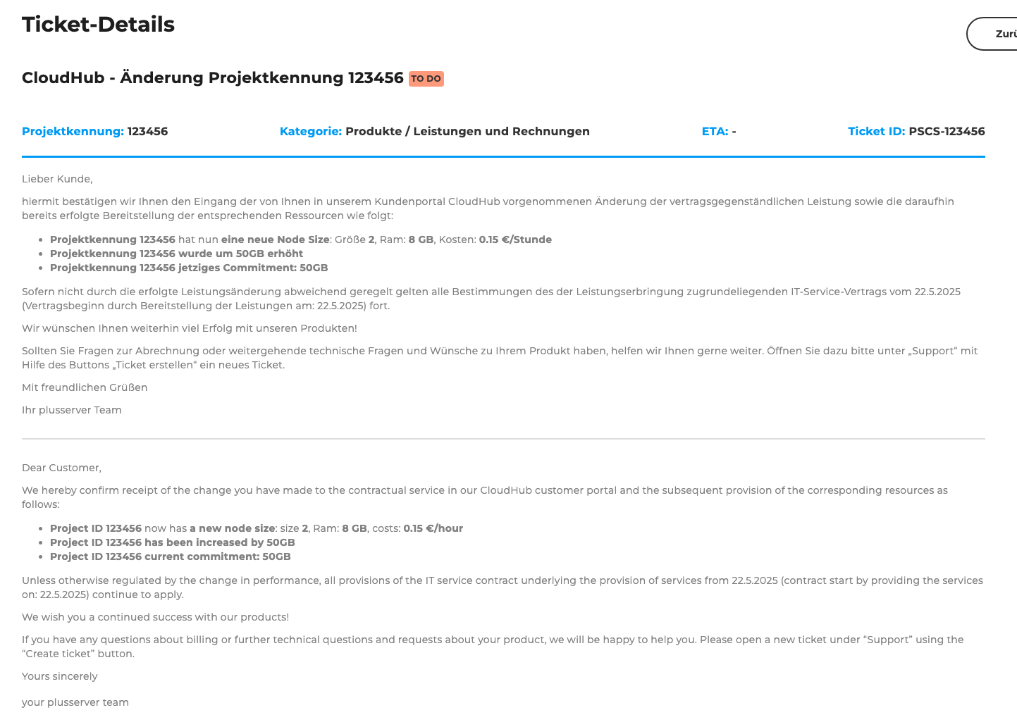 Level 3: Ticket zur Dokumentation der Anpassungen - 1