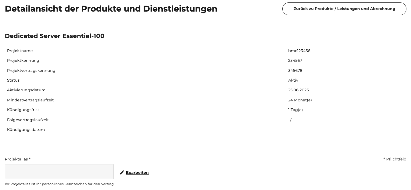 Detailansicht des Produktes