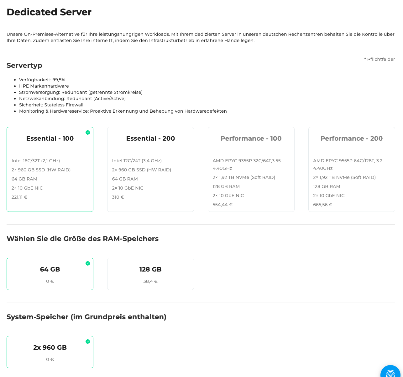 Dedicated Server Überblick 1