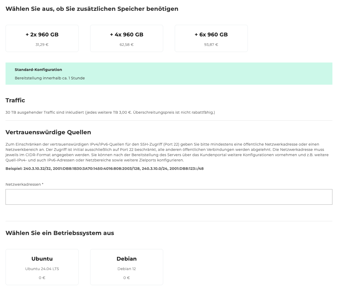 Dedicated Server Überblick 2