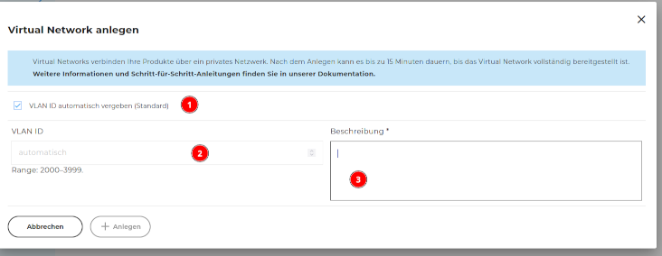 Virtual Network konfigurieren