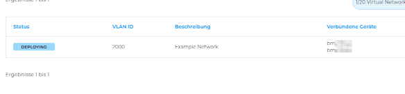 Virtual Network wird deployed