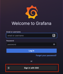 Grafana Login Screen