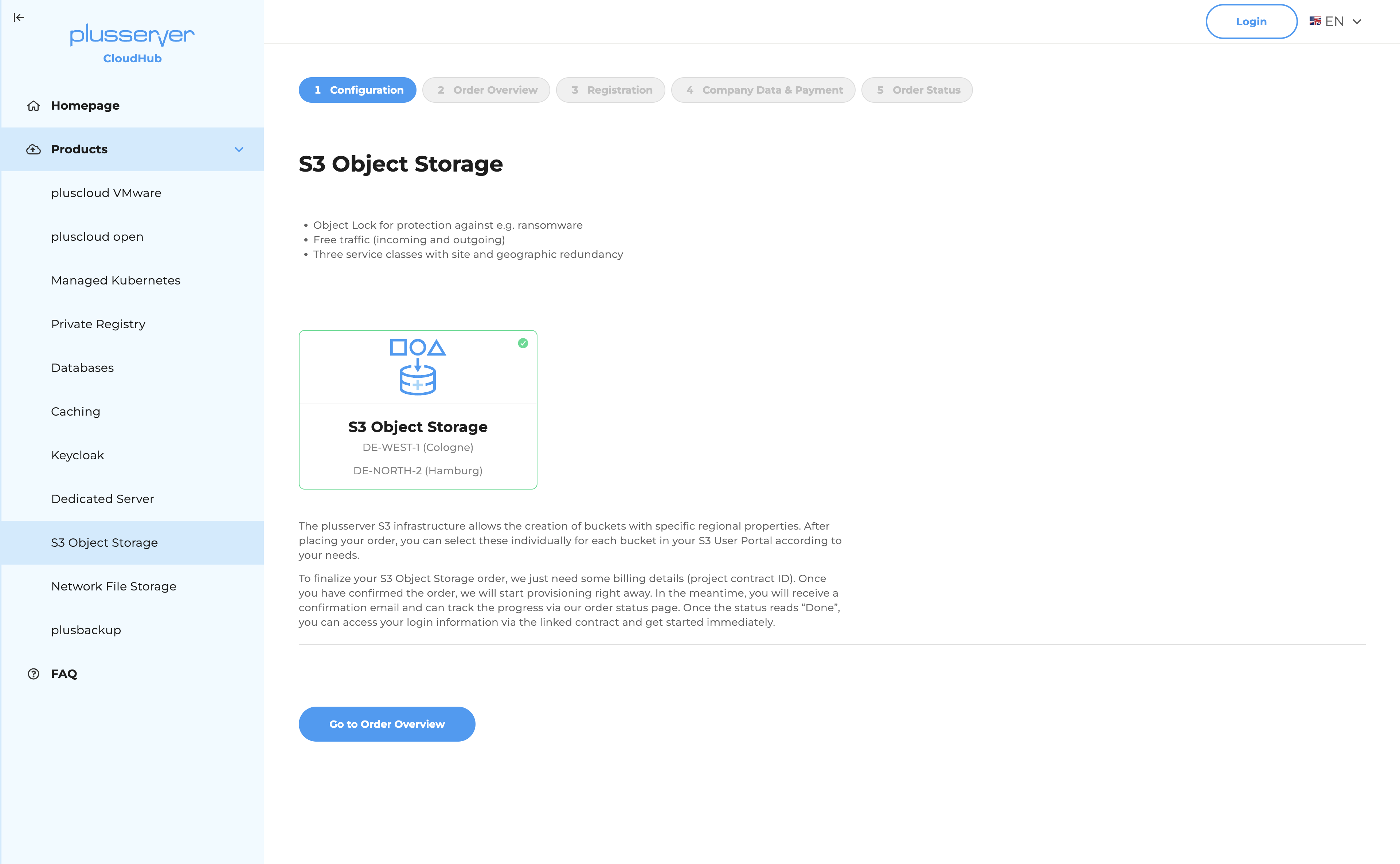 CloudHub - Configuration of S3 Object Storage