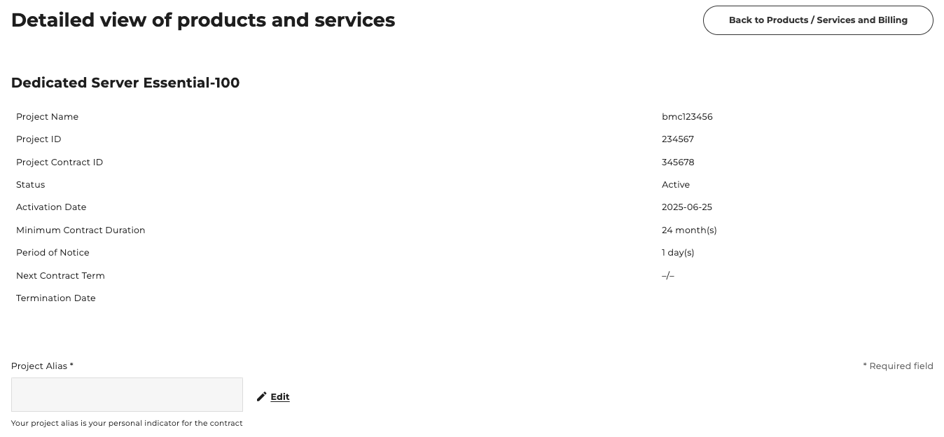 Detailed view of the product