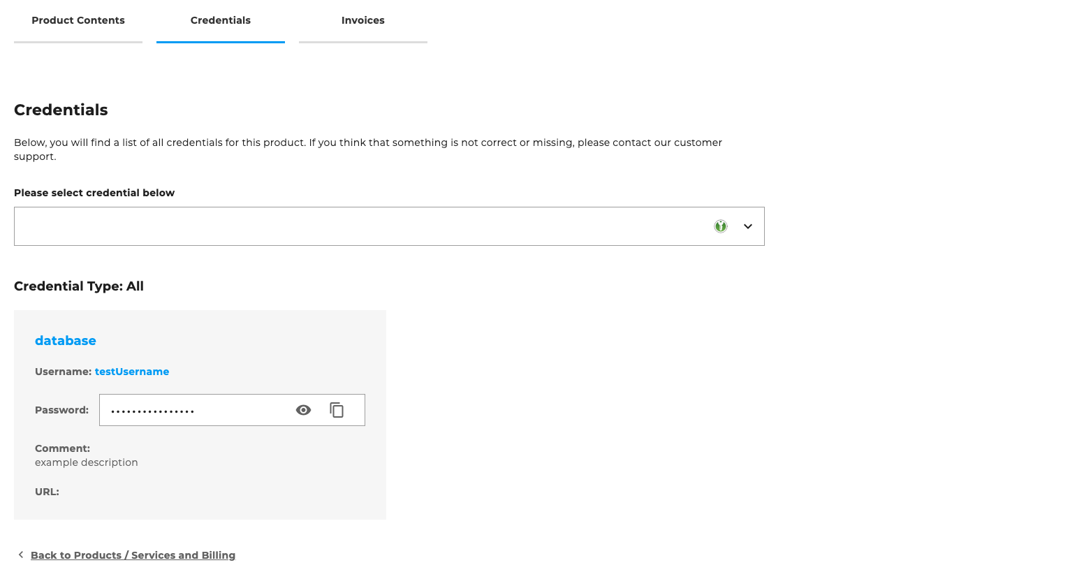 Further content - Credentials
