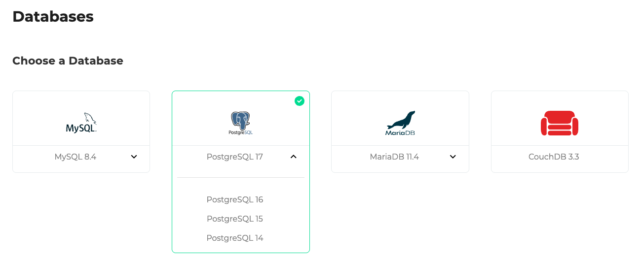 Databases PostgreSQL