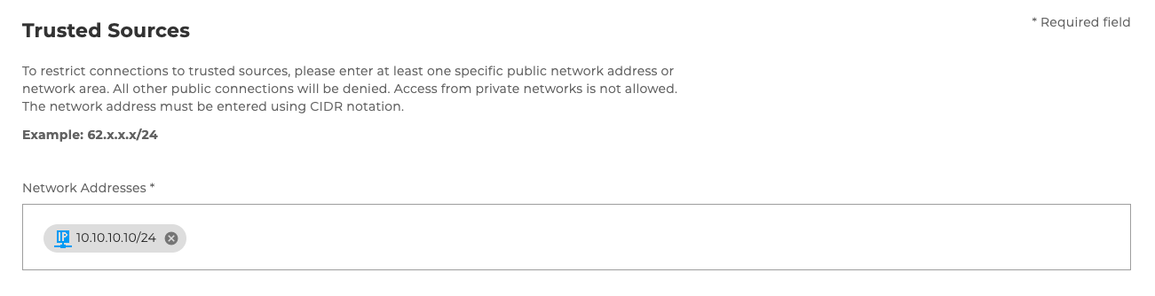 Databases trusted sources