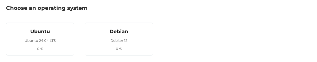 Dedicated Server Operating system