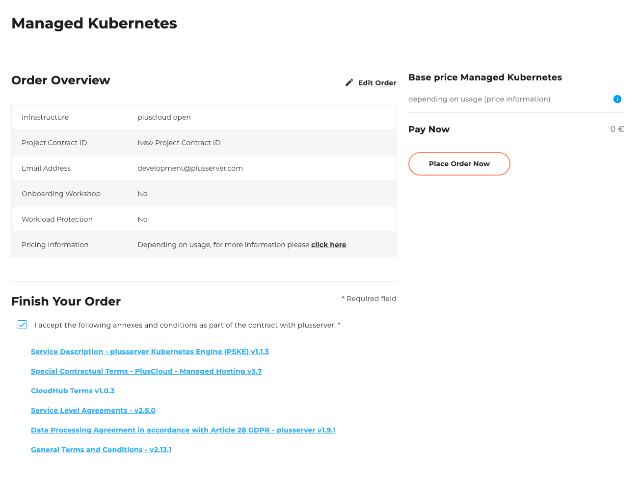 Kube Order Overview