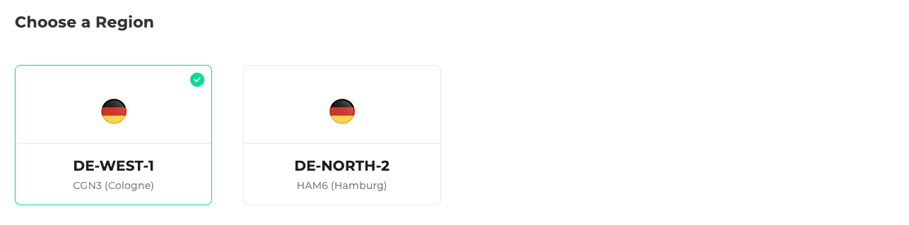 Private Registry Region