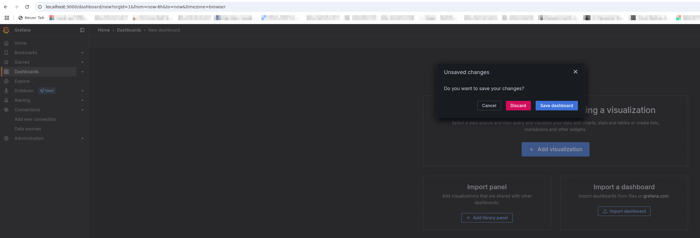 Screenshot “Discard”