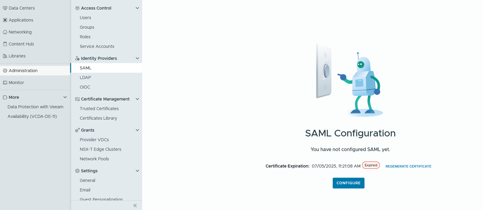 Generating new certificates Generating new certificates