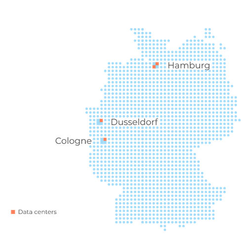 plusserver Locations and data centers