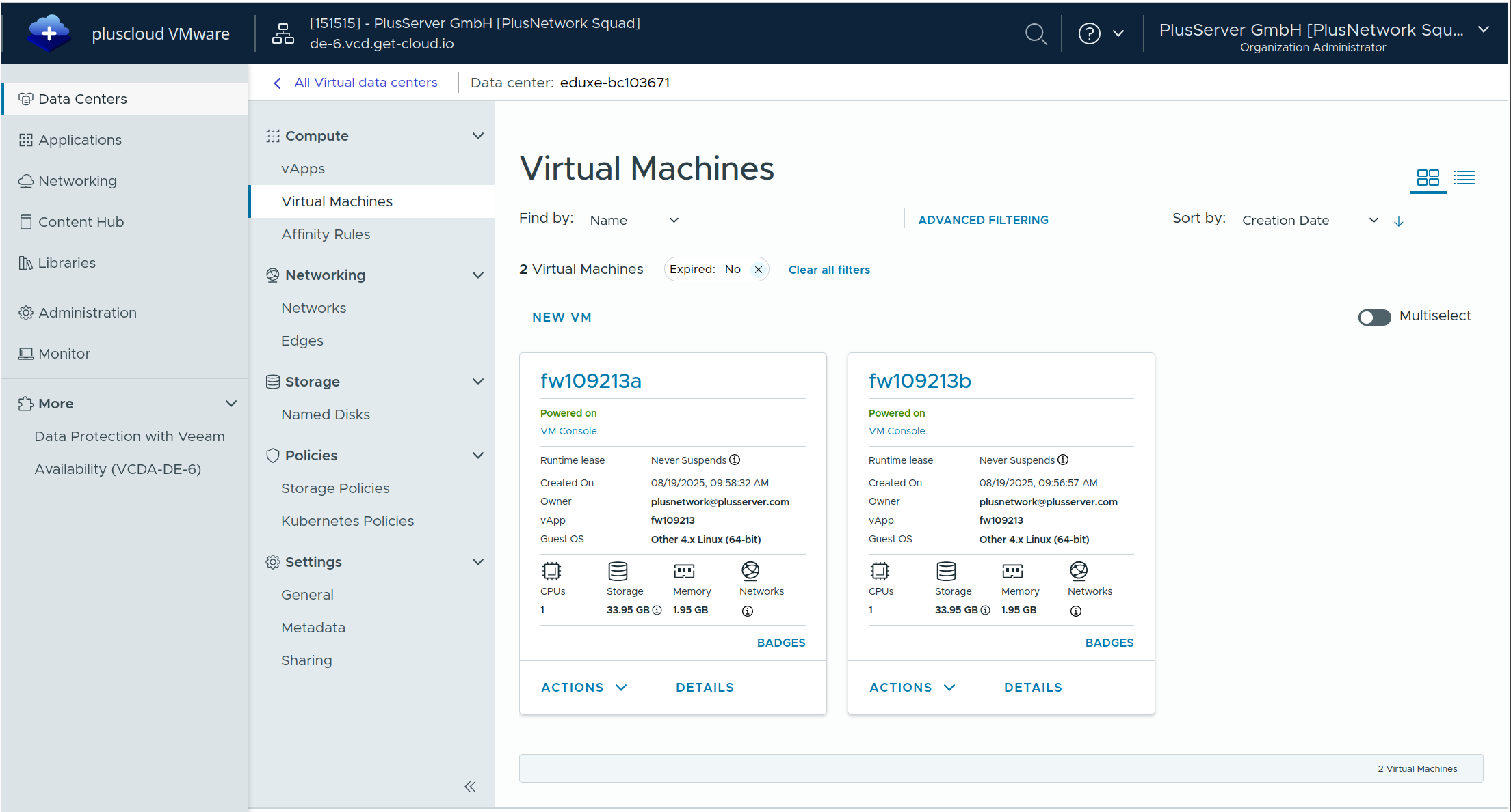 Overview of provided instances