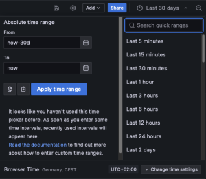 Time Selection