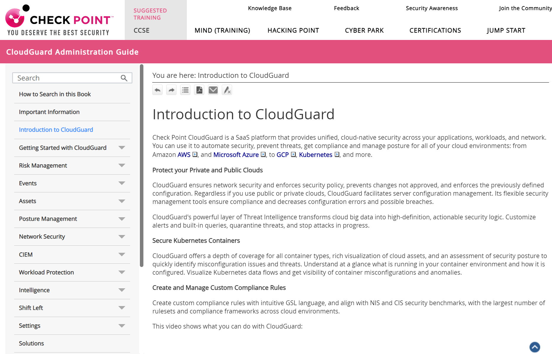 CloudGuard Documentation