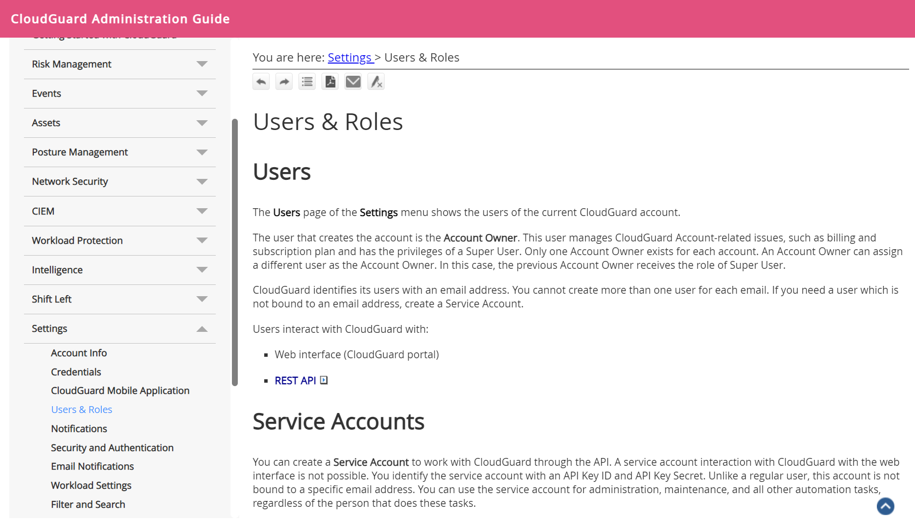 Users and Roles Management