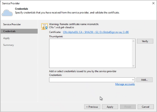 Screenshot: Certificate