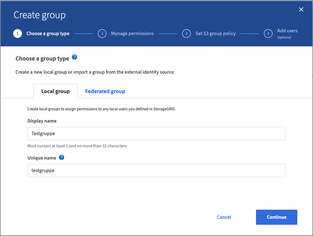 GroupCreation