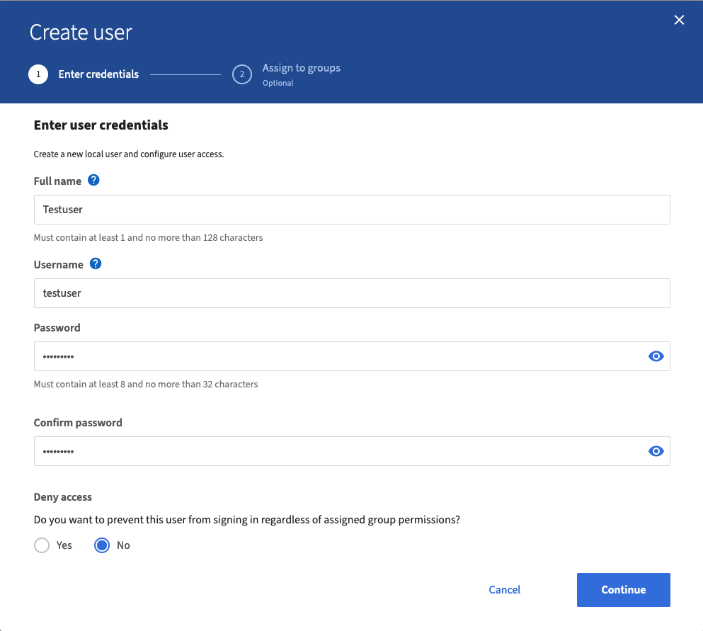 CreateUser