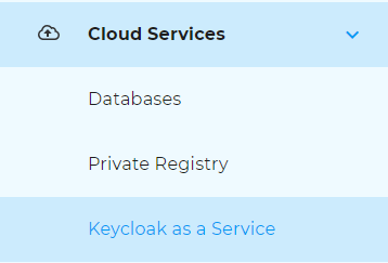 Auswahl Keycloak as a Service