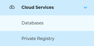 Selection Cloud Service Private Registry